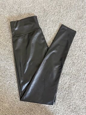 Cupshe Black Stretch Faux Leather Leggings Brand New With Tags